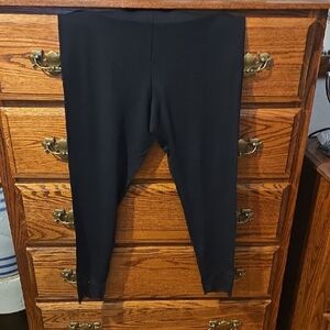 Soma Black Leggings Stretchy Ankle-Length Design